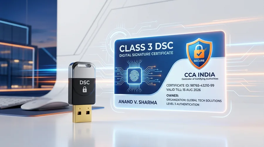 Class 3 Digital Signature Certificate and USB token